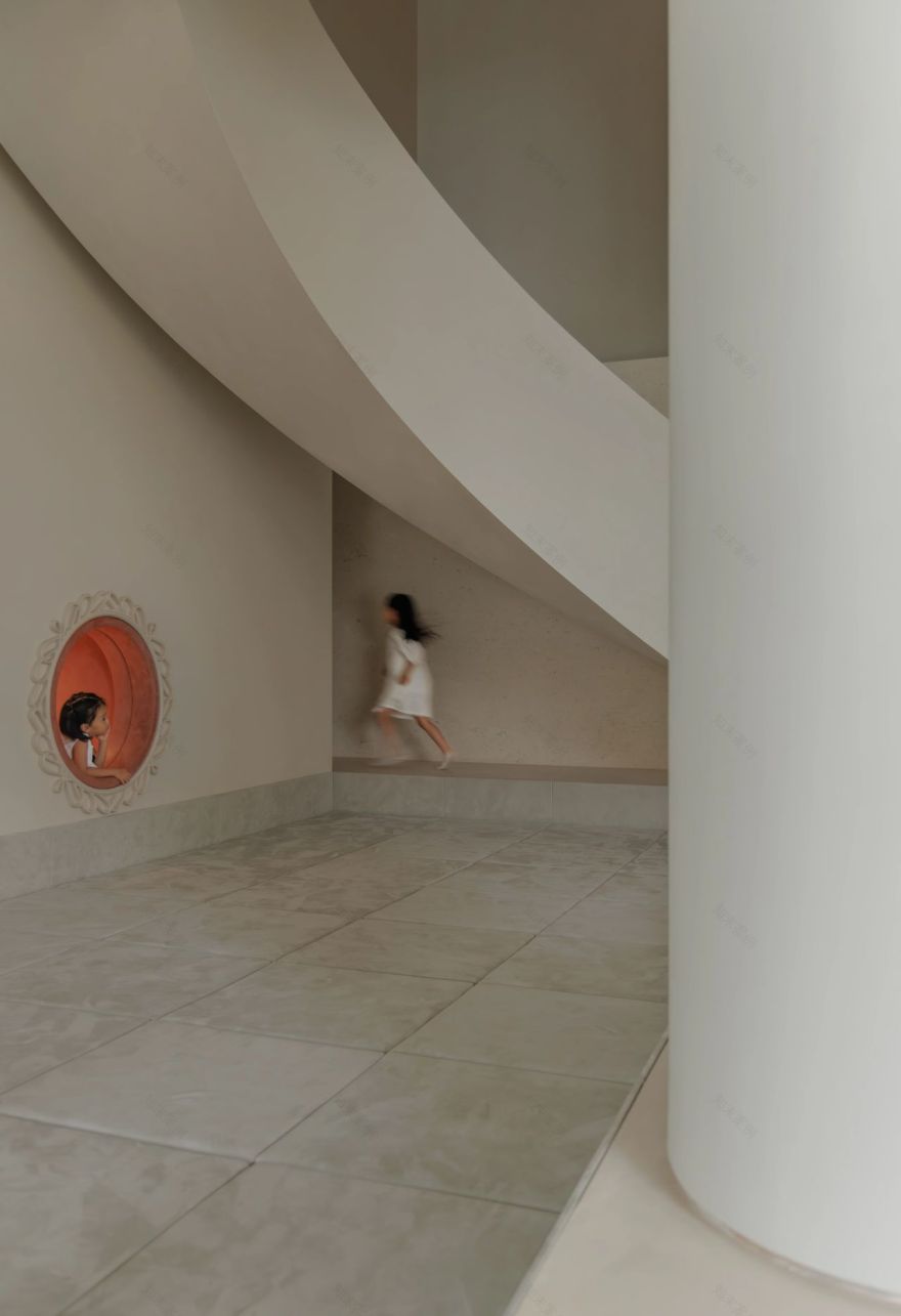 600㎡极简奶油风豪宅丨尔我空间设计研究室-53