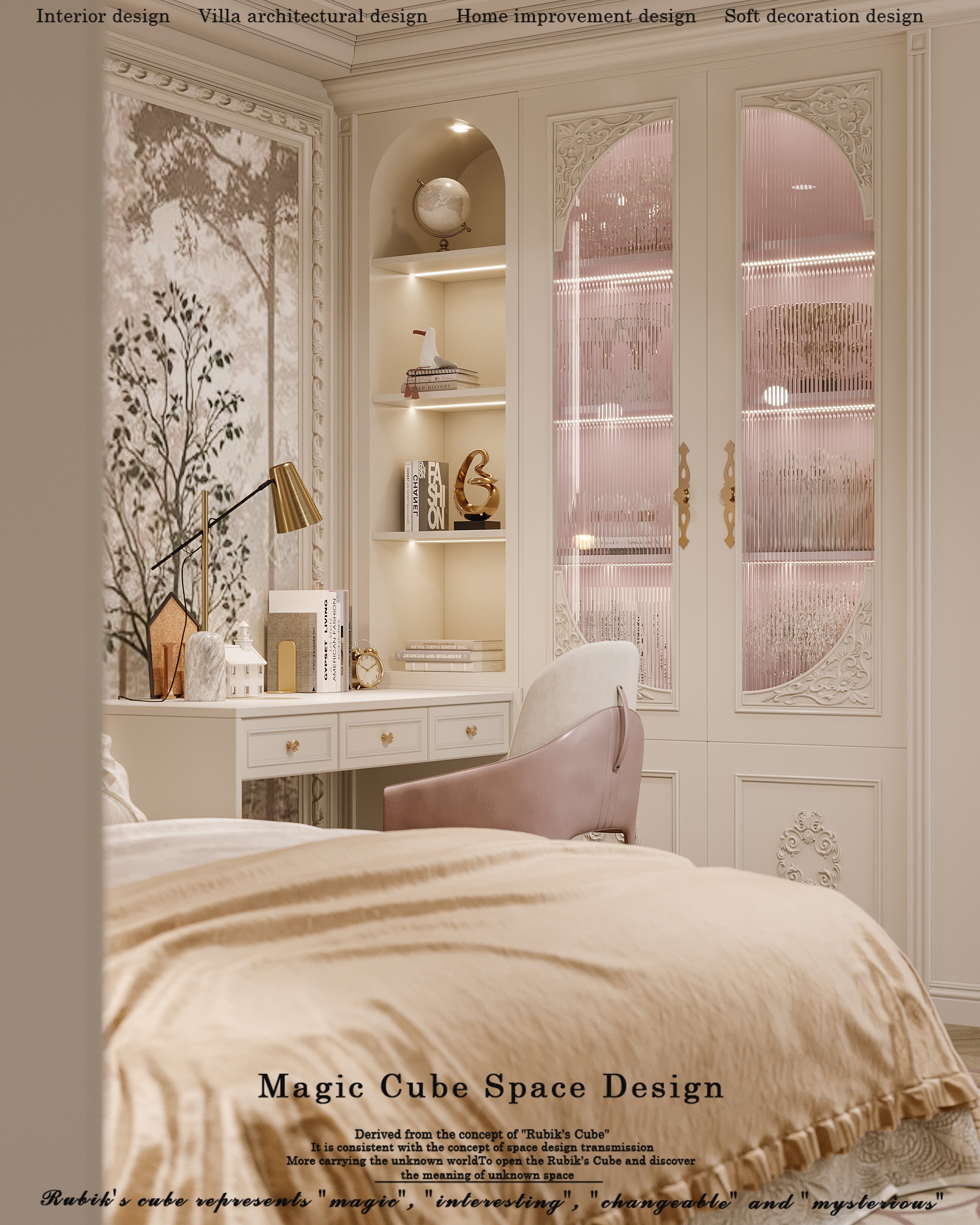 浙江•法式复古别墅设计丨中国浙江丨魔方空间设计-45