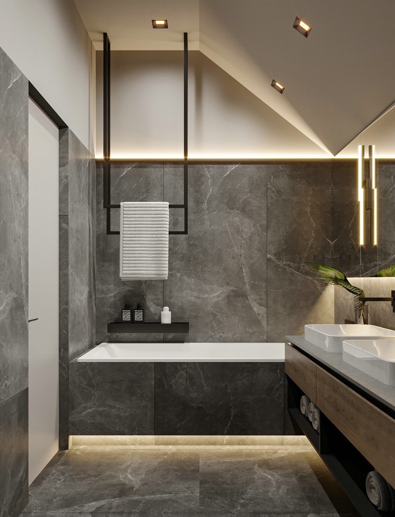 暖棕色系公寓设计-25