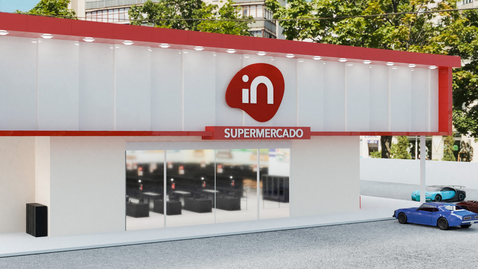 Projeto Interno e Externo 3D para SuperMercado-13