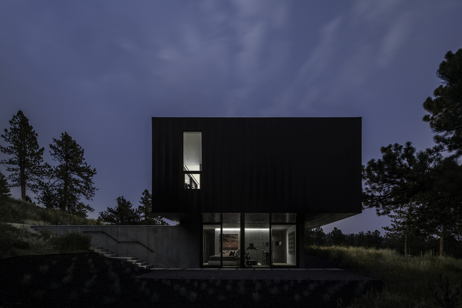 模糊之居，镜像山景的现代艺术空间-48