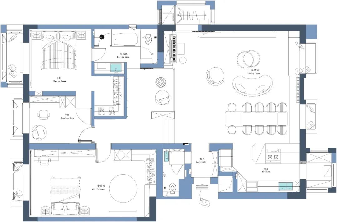 有余 · 河东•神州花园家庭生活空间设计丨末那识-28