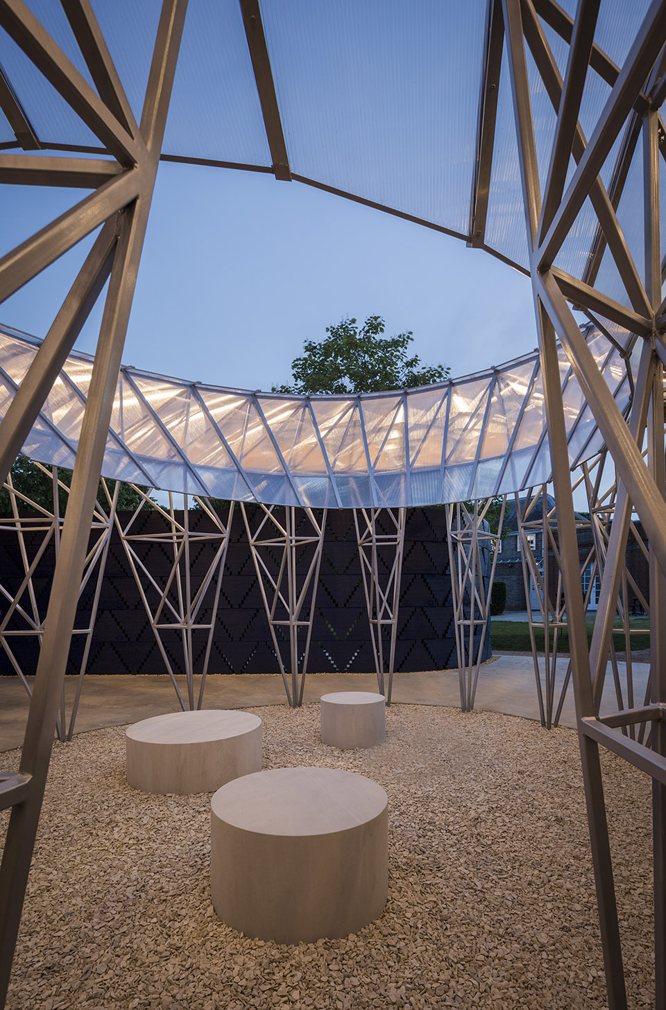 蛇形展厅2017，伦敦 / Kéré Architecture-84