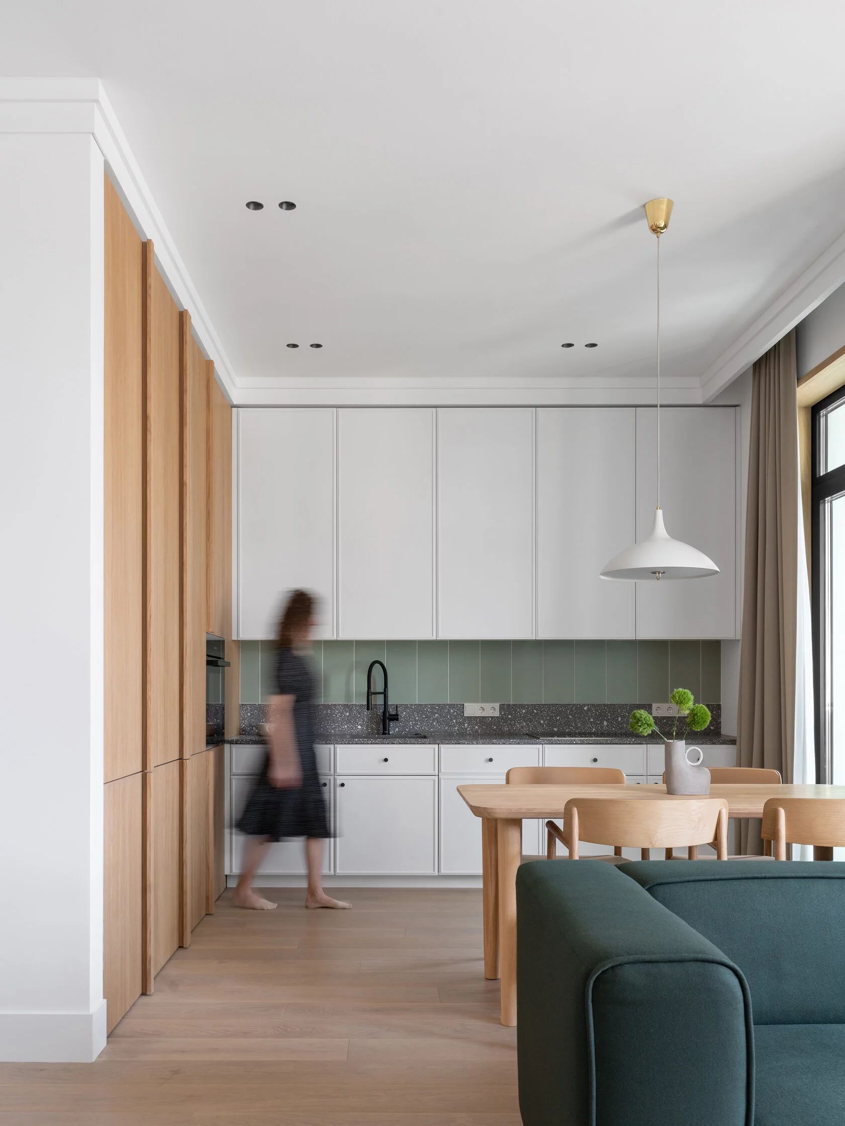 66㎡一居室,用一抹绿点亮整个空间丨俄罗斯莫斯科丨BUREAUSLOVO-19