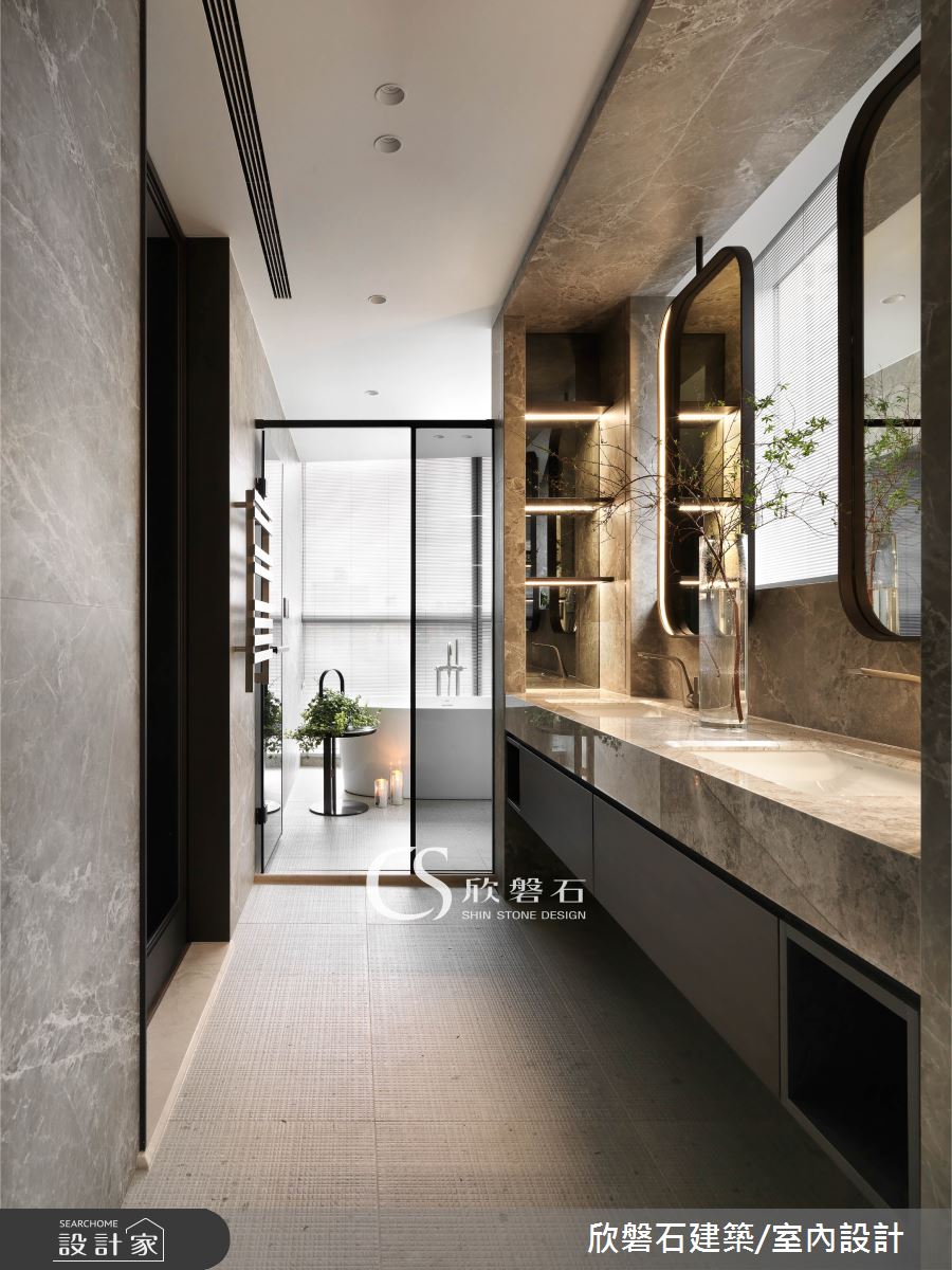 欣磐石·74  寶輝秋紅谷VIII·混搭風·95坪設計案例丨欣磐石建築.空間規劃-24