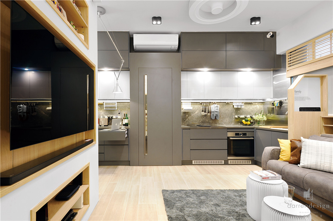 香港 2 居室住宅，现代简约收纳空间-18