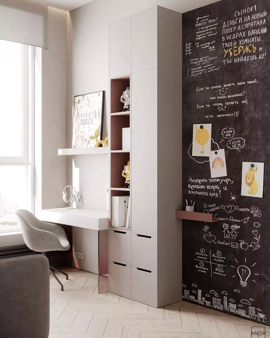 ≡ ➤ Дизайн детской комнаты в нюдовых оттенках для девочки ⋆ Фабрика мебели «Mamka™» ᐈ Эксперт детского пространства-4