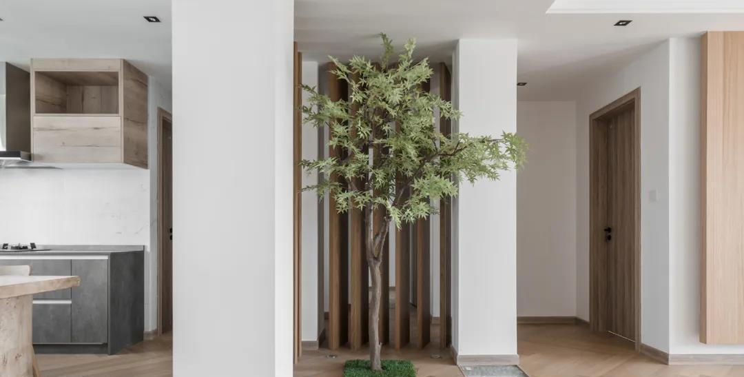 《赫设计》还原诗意生活 | 自然元素融入宽敞大两居-9