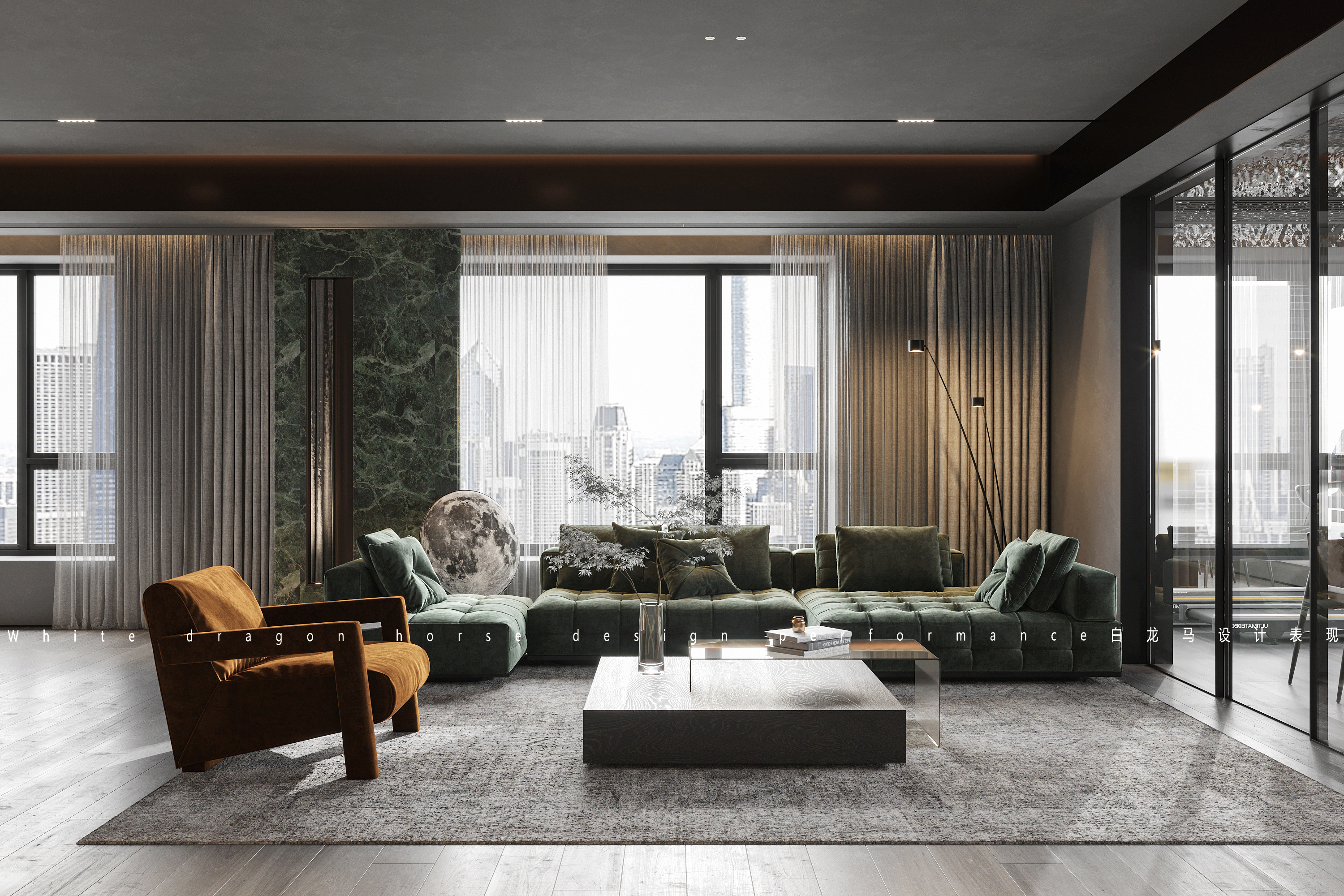 现代轻奢——白龙马效果图-7