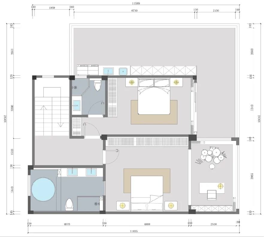 武汉品承设计 || 碧桂园别墅 || 欧式轻奢 || 264m²+花园 148m²-36