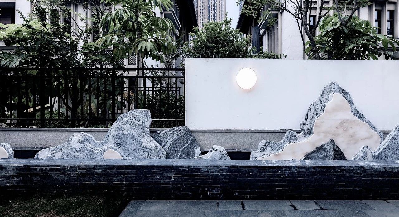 用大理石装点别墅, 黑与白的精致美-37