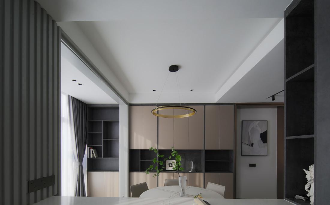 玄关景窗引视线,客餐吧台巧分割-12