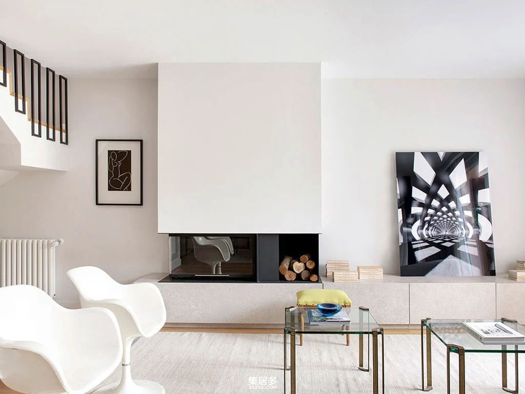 马德里郊区过时联排别墅的完美翻新-4