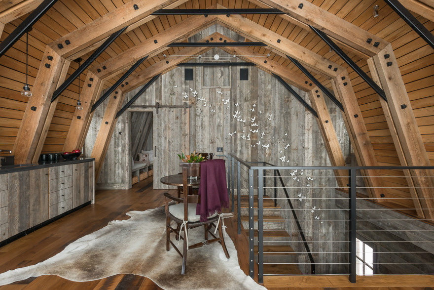 Carney Logan Burke creates barn-shaped guest house in rural Wyoming-6