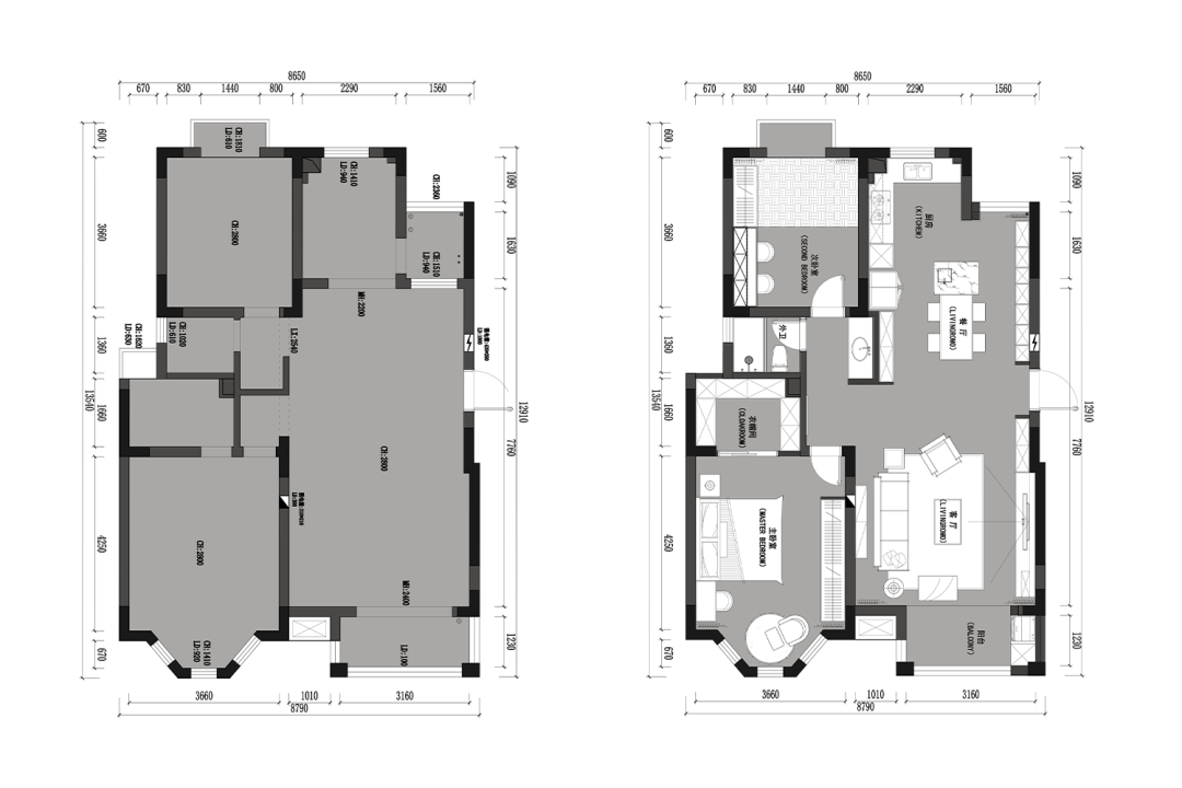 中旅蓝岸全季 | 南北通透的温馨之家-14
