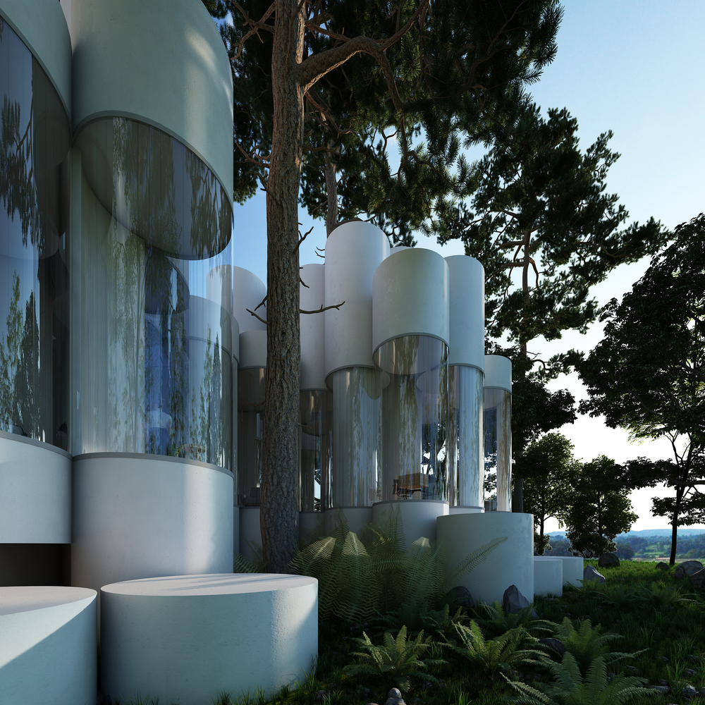 House Cylinder  Town and Concrete-39