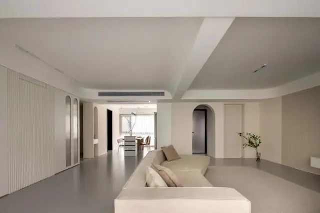 140㎡现代奶油风住宅设计-6