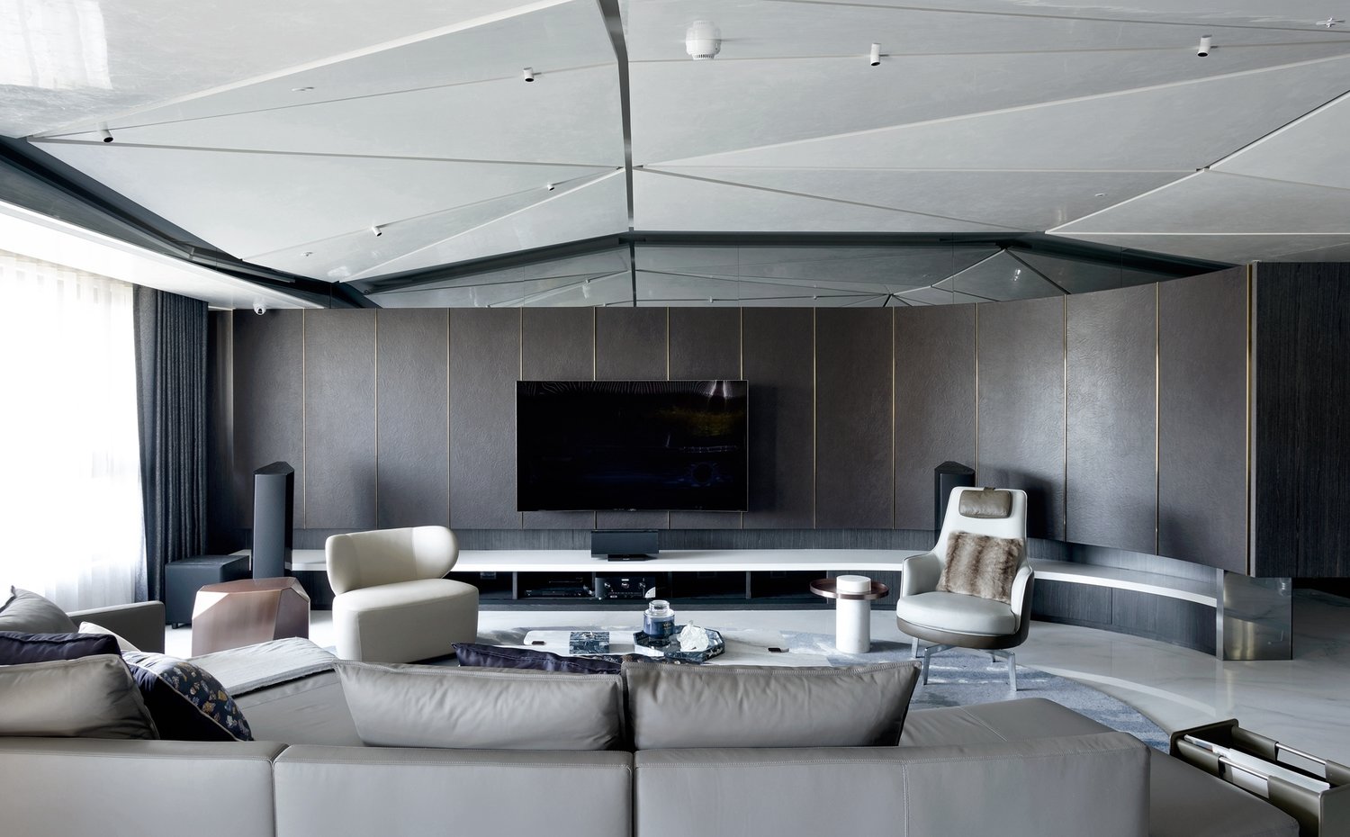 碧水波光——行一建筑的动态光影空间-12