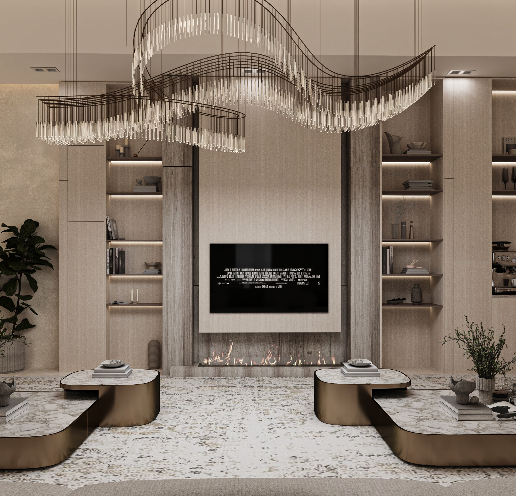 科威特别墅接待及洗漱区设计丨Menna Sobhy-10