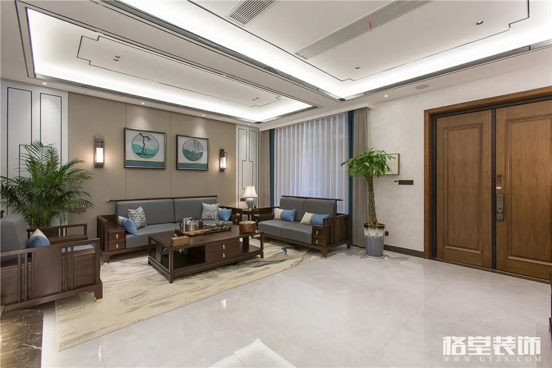 常山浅水湾 92#中式美墅设计丨格堂装饰-6