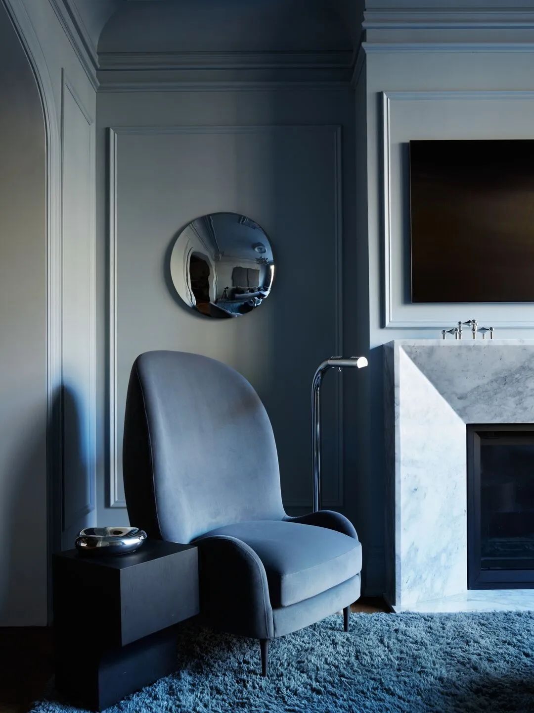 黑暗与暴风雨褐砂石丨美国新泽西丨水晶辛克莱设计-25