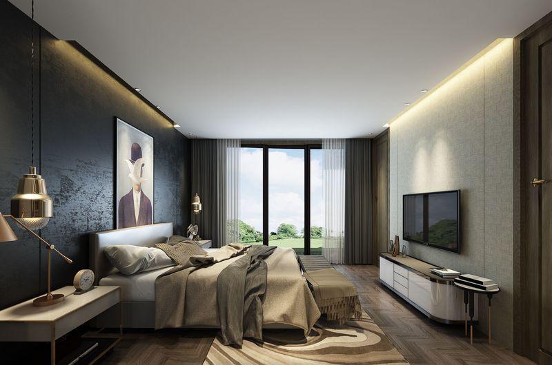 贵阳现代轻奢黑白灰别墅-75