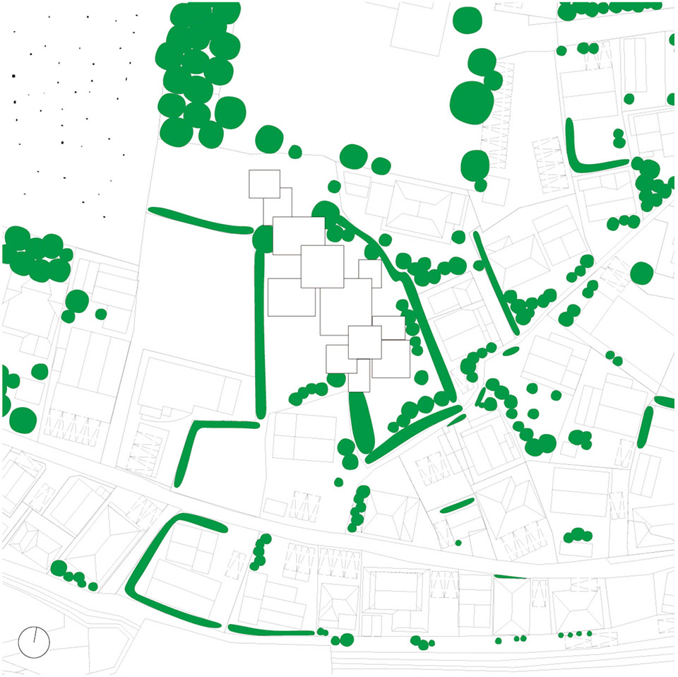 树篱围绕的房子,日本 / Studio Velocity-6