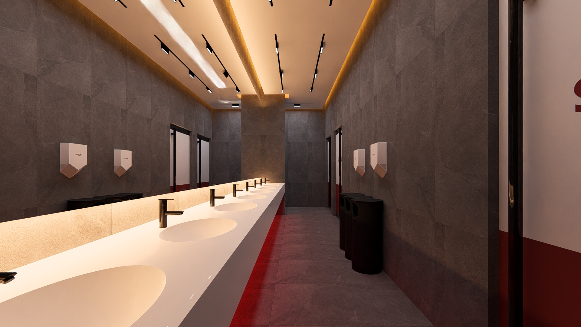 健身房更衣室及湿区室内设计-19