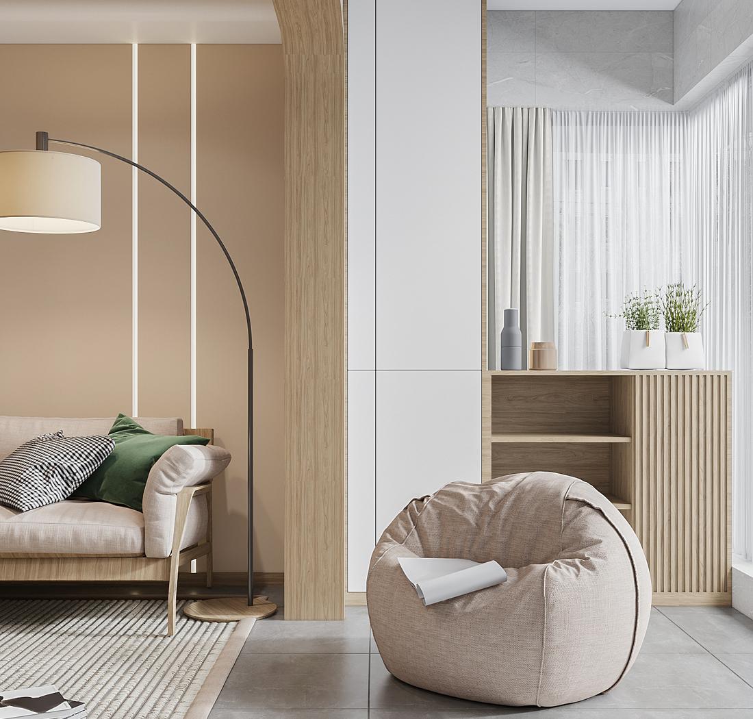 日式原木与白的暖风徐徐之家-10