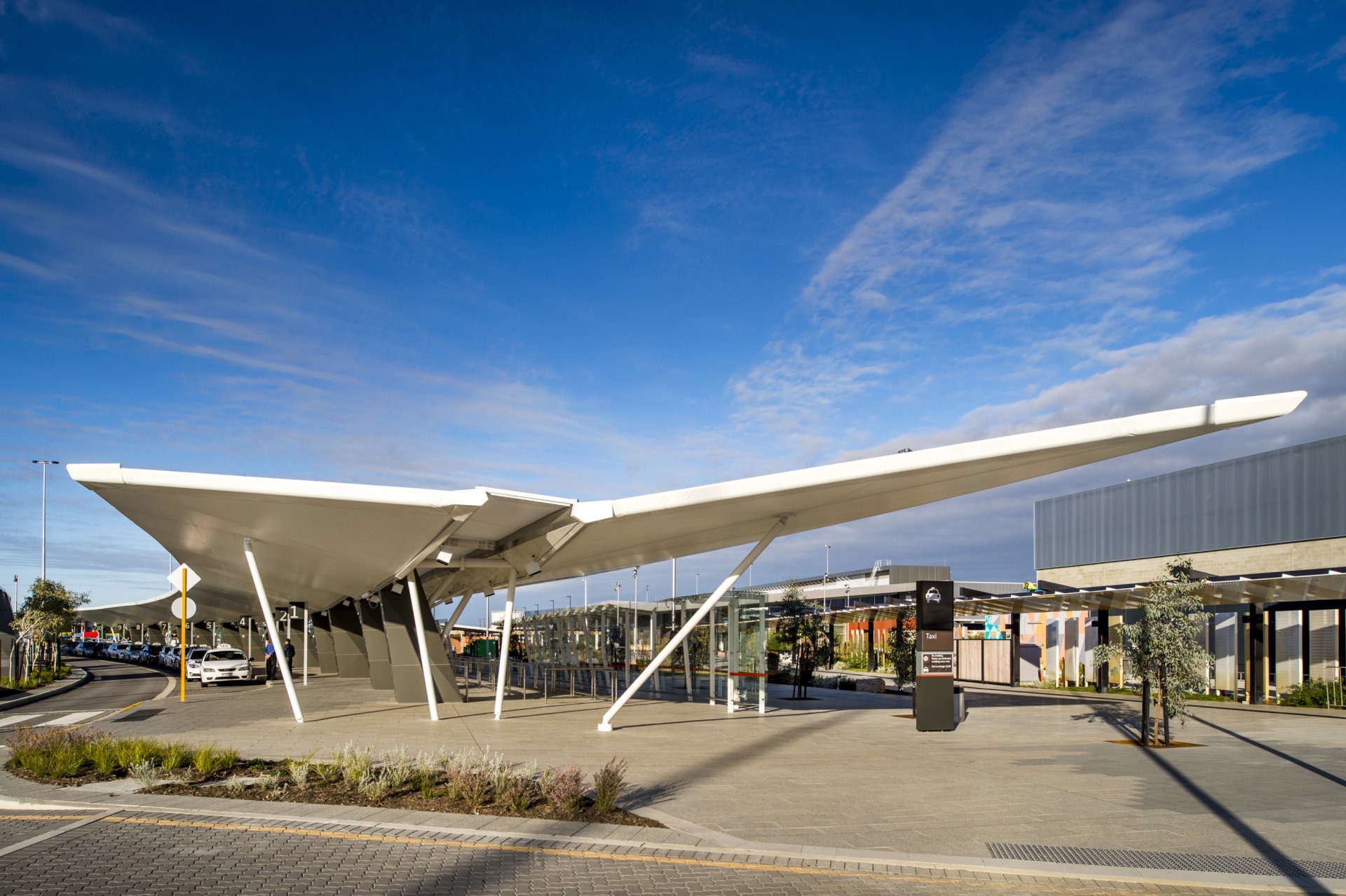 Perth Airport Forecourt and Canopies | Woods Bagot-2