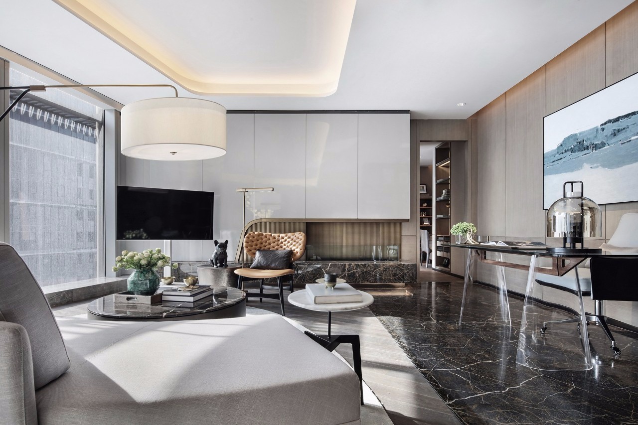 武汉绿地中心「云端总裁公馆」——古典与现代的完美融合-16