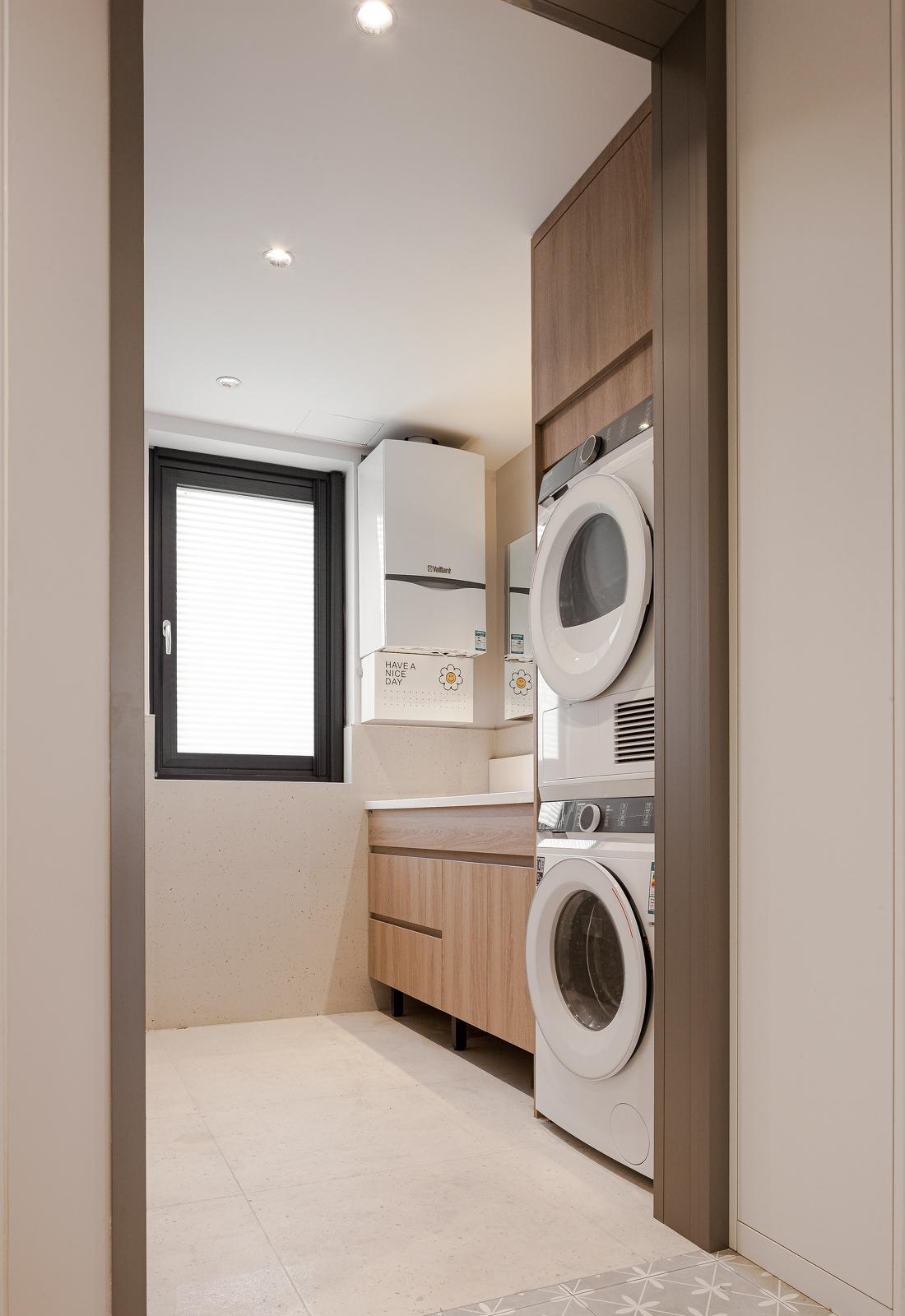 LDK 一体化原木风顶层复式设计-30