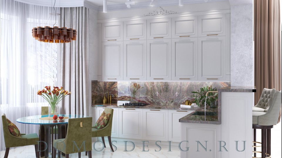 基辅公路600平私人住宅室内设计项目丨俄罗斯莫斯科丨DOMOS  莫斯科室内设计工作室-10