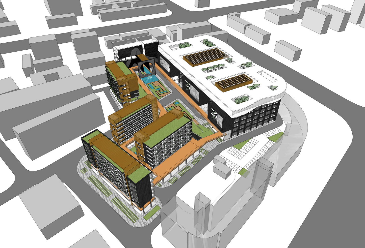 新安区第三工业区康美智慧药房改造SU模型-6