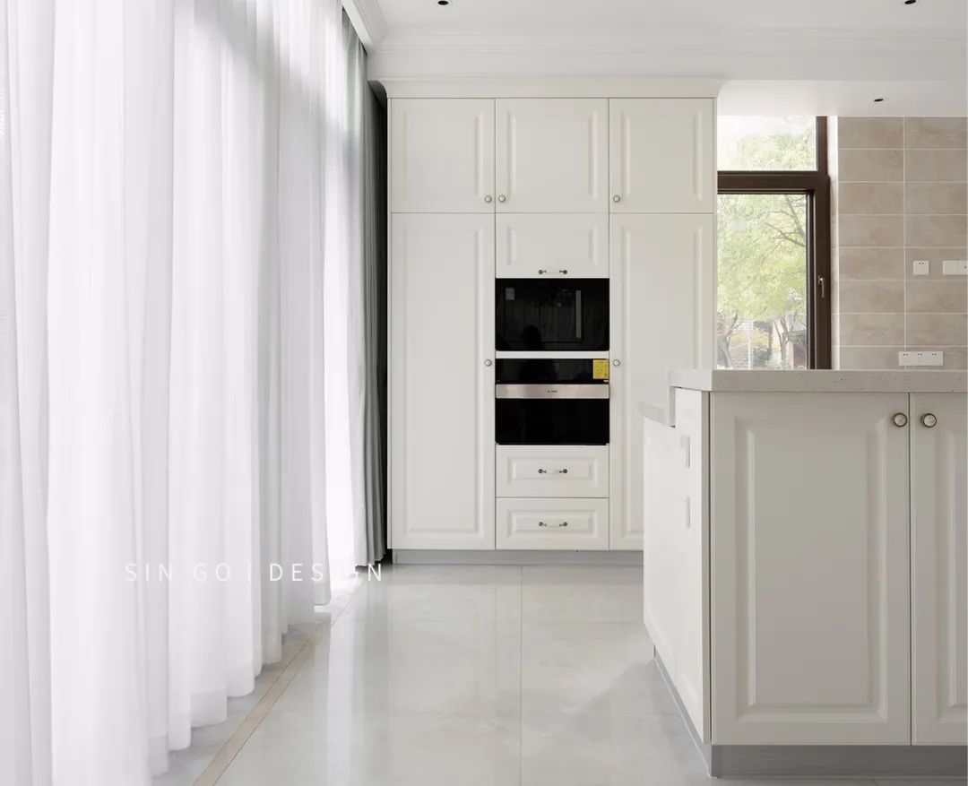 上海 600㎡美式别墅，餐厨空间打造人间烟火气息-42