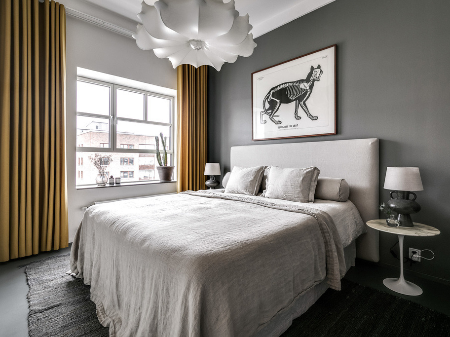 工业风浓郁的斯德哥尔摩 86 平米男性公寓-9