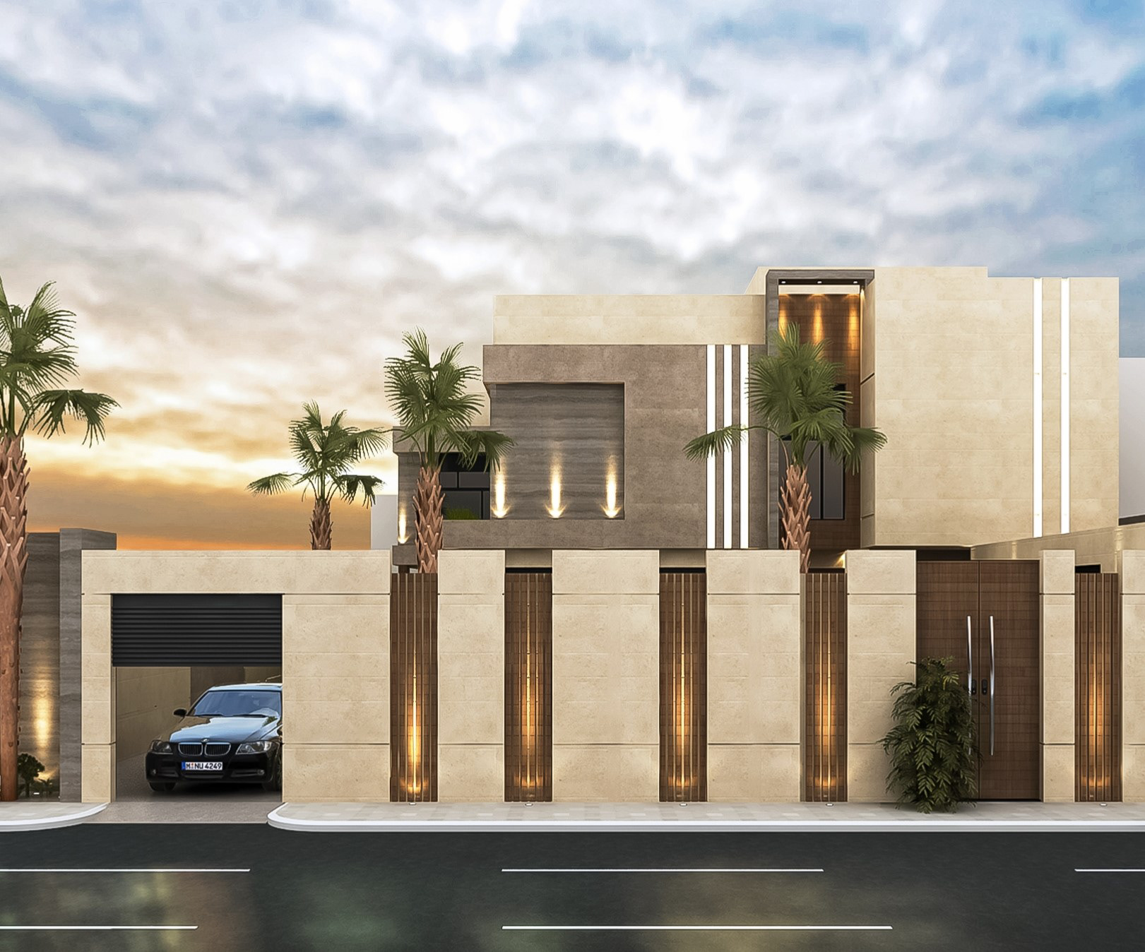 KSA 别墅项目的外部施工图丨Bariq Consultants-8