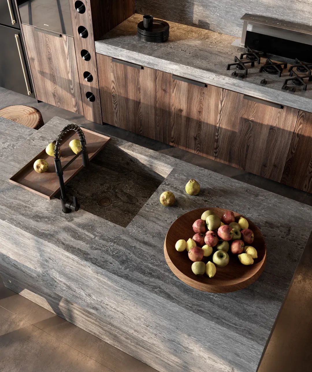 美式侘寂风餐厅设计丨YanaPrydalna-64