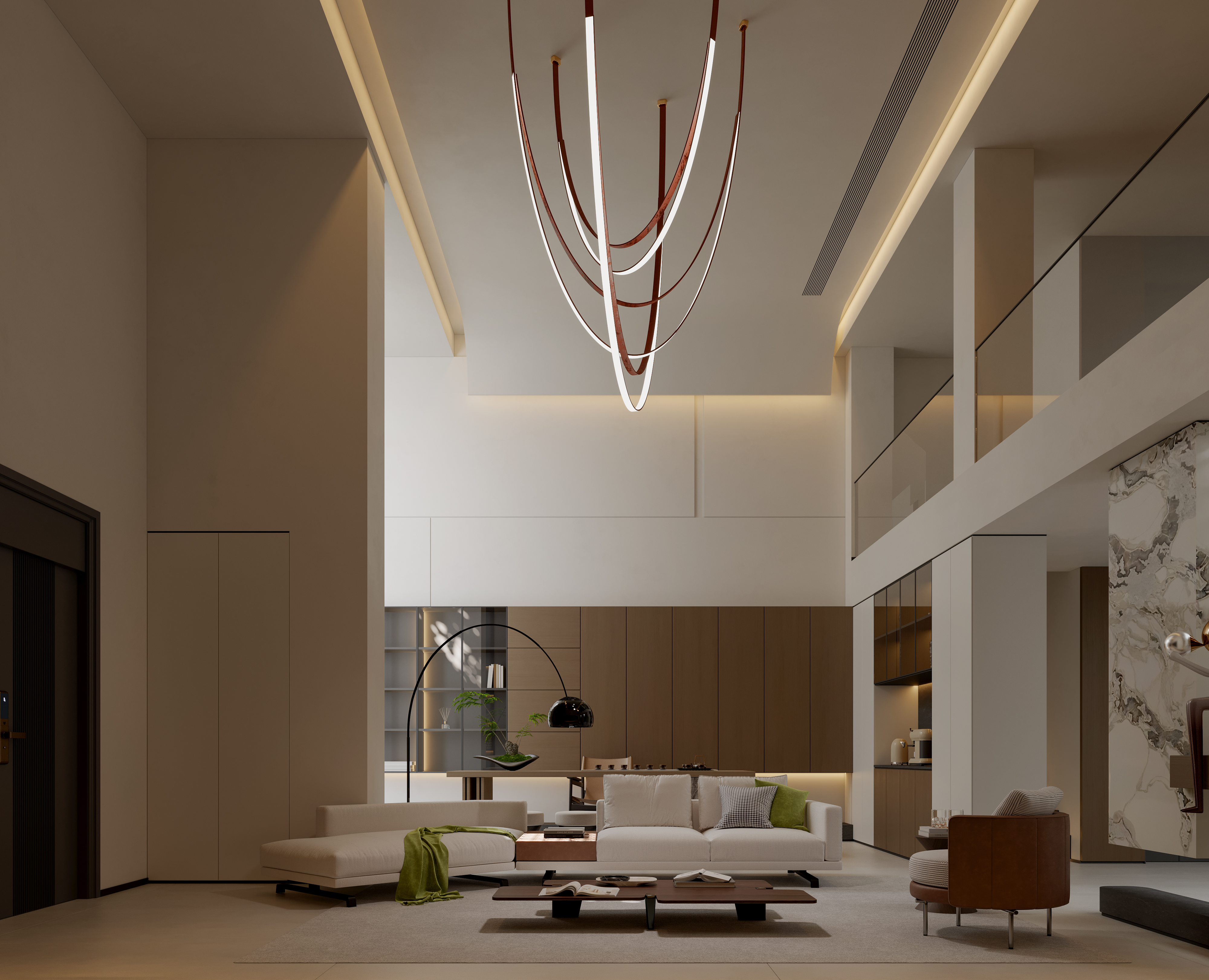 挑空别墅丨晫易视觉-28