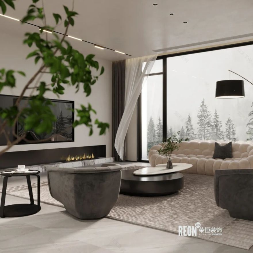 长兴禾峰乾庄现代极简别墅丨三壹设-21