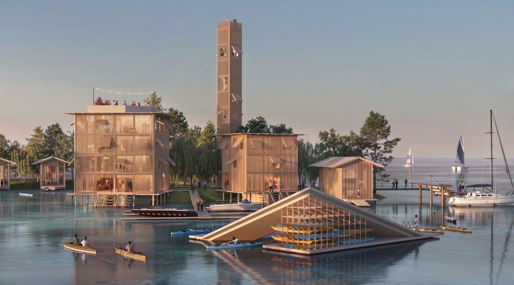 上海游艇俱乐部馆概念方案丨中国上海丨Haptic Architects-36