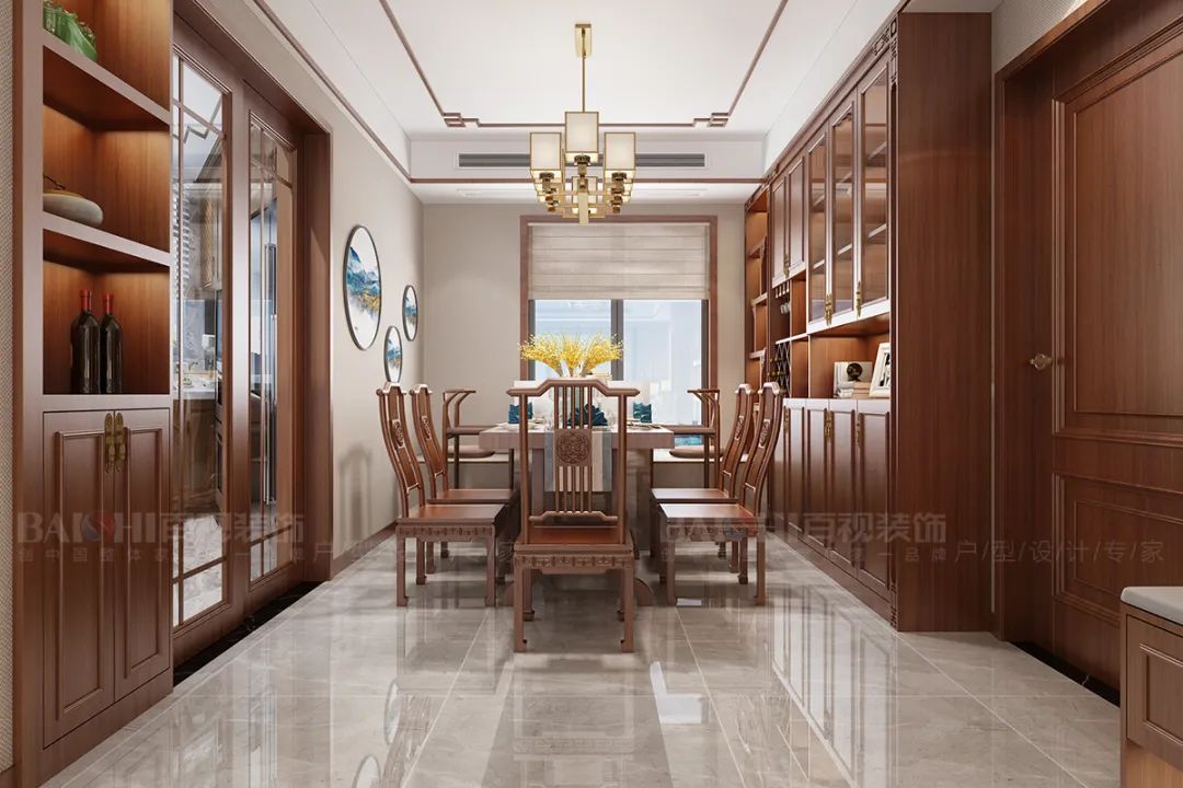 新中式风格设计案例赏析 | 东方美学与现代元素的完美融合-28