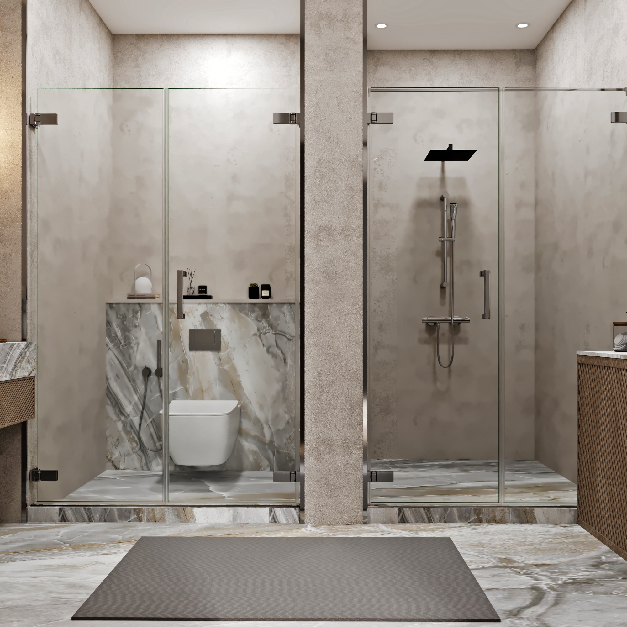 Master Bedroom with Living & Dressing & Bathroom-11