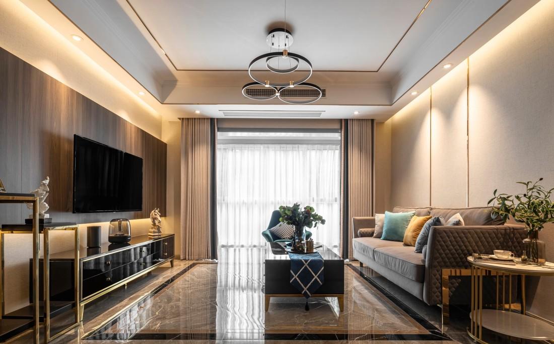 内江十亩现代混搭风家居设计，低调奢华空间融入自然光线-10