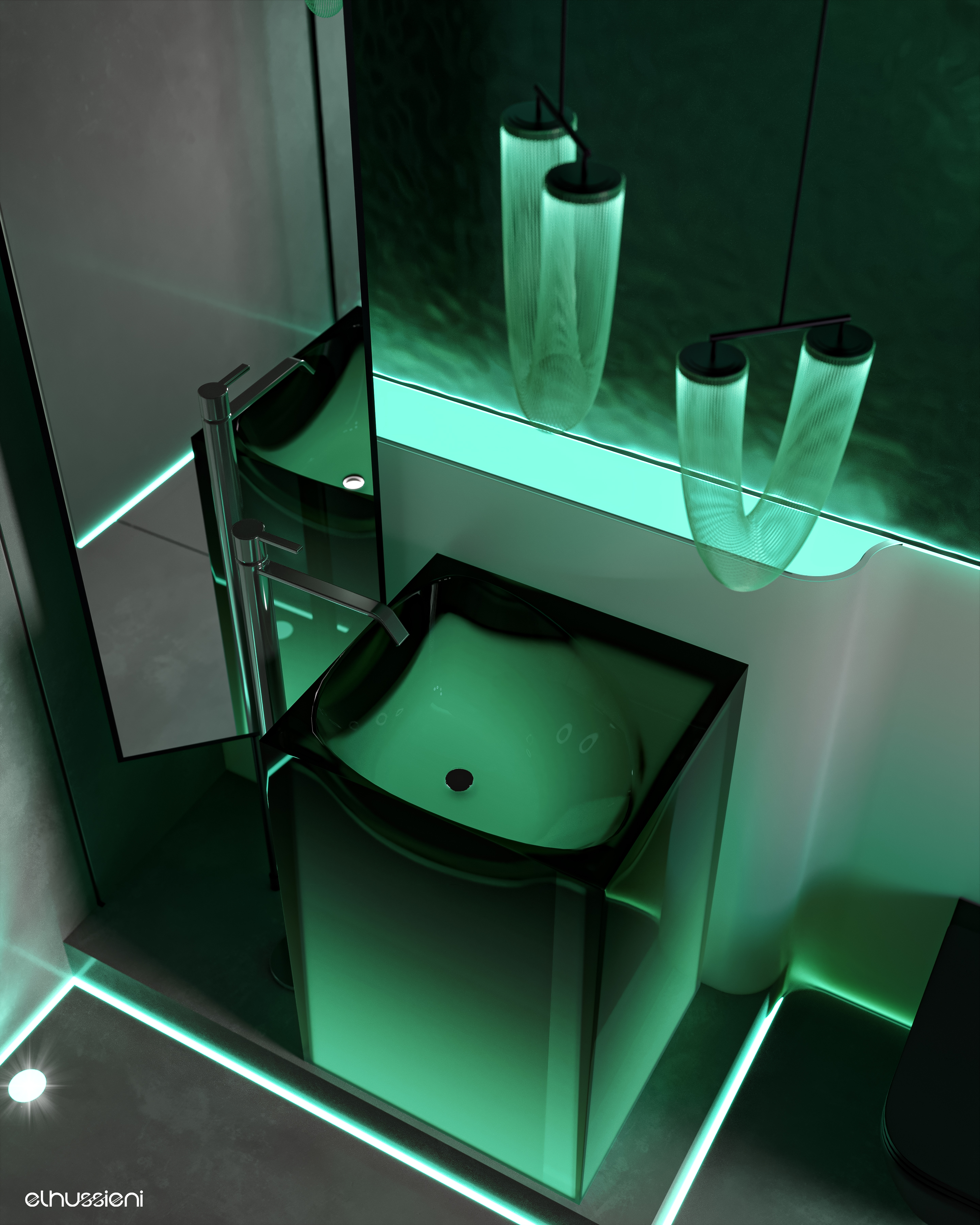 高科技奢华浴室

注：Lu·ury可能是拼写错误，推测正确的是Luxury  丨美国-9