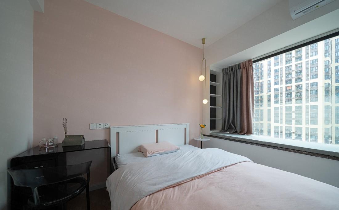 北欧马卡龙色装修 | 小空间大视觉,恰到好处的舒适与实用-40