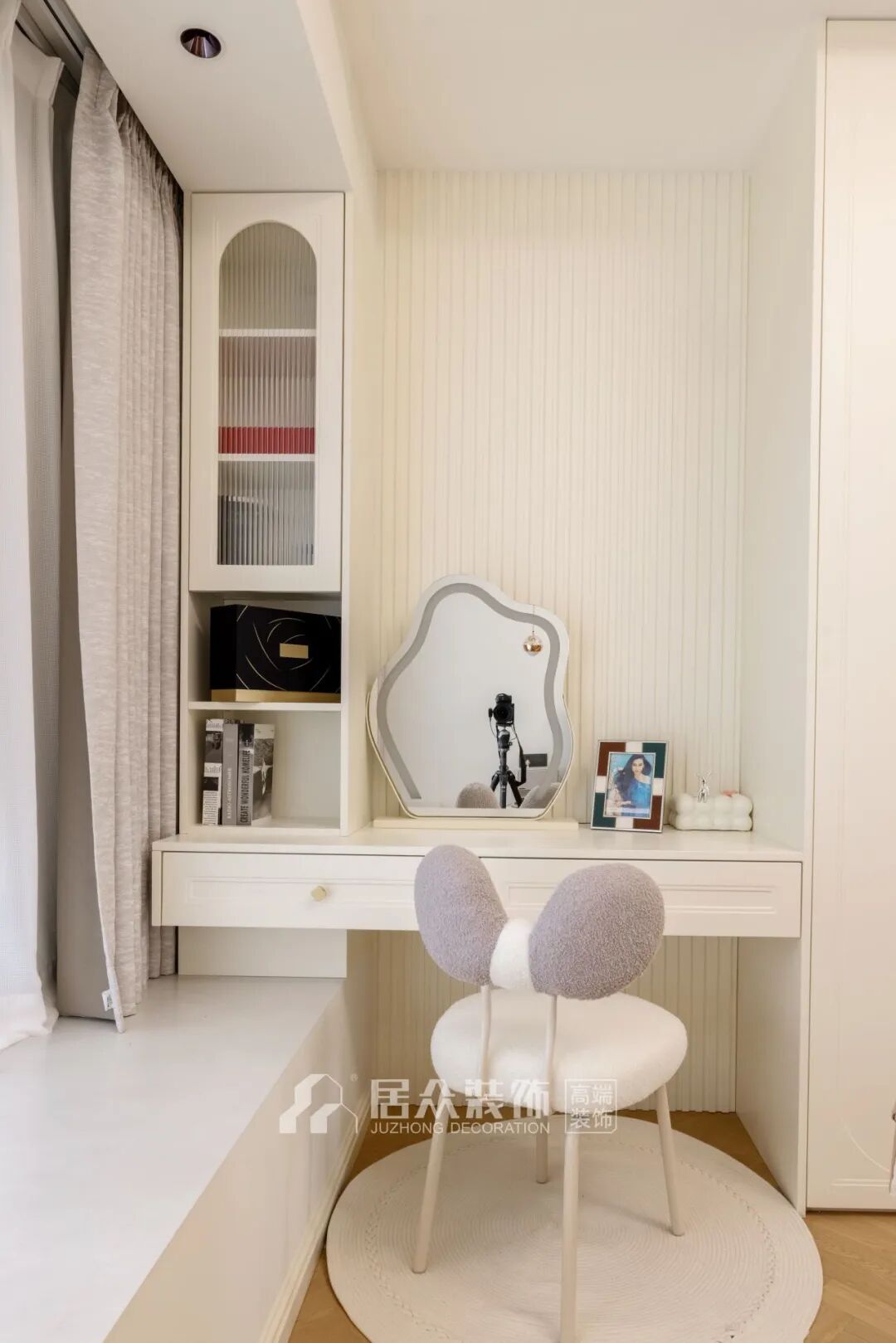 【居众实景作品】宝能城花园154㎡现代奶油风：一抹奶油治愈所有喧嚣-56