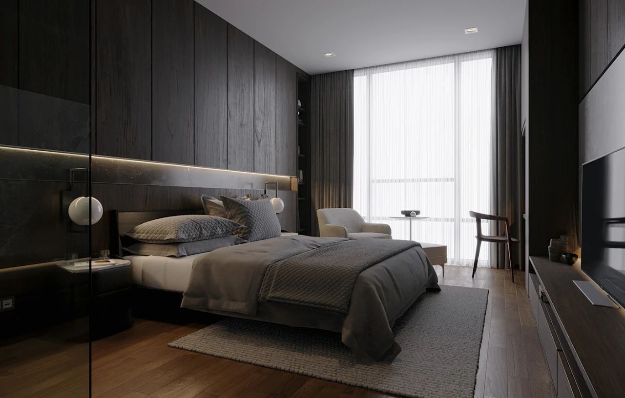 私人空间的艺术品——100 款卧室背景墙设计鉴赏-42