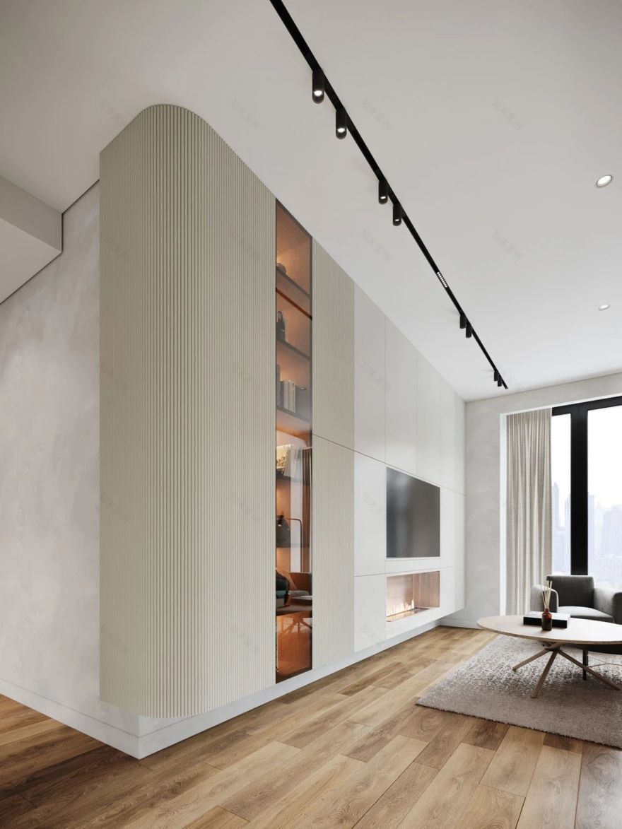 88㎡现代简约家居,原木与灰色打造温馨时尚空间-6