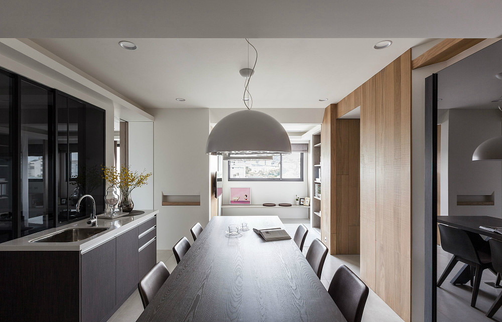 现代风格住宅设计 | 木质、金属、玻璃的巧妙融合-1